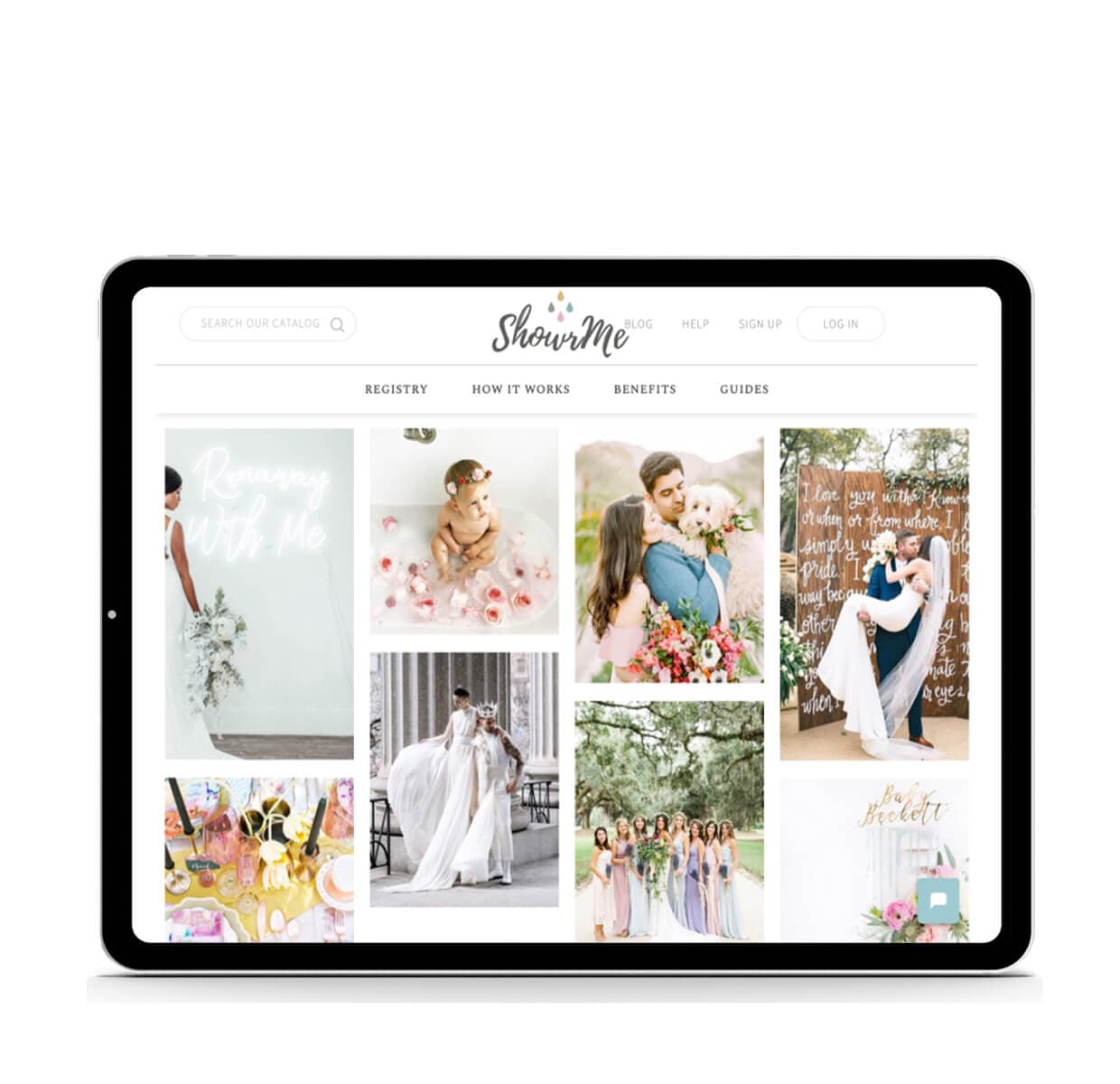 Wedding photos for gift service